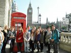 Boskovičtí studenti v Londýně. Foto Gymnázium Boskovice