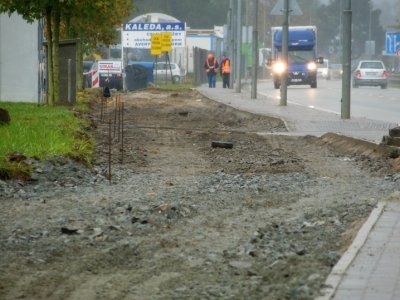 Kolem průmyslové zóny v Blansku se staví nová stezka pro cyklisty