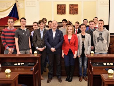 Studenti boskovického gymnázia se setkali s hejtmanem