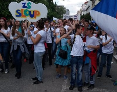 Žáci sloupské základní školy navštívili srbské město Kragujevac