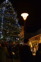 Rozsvícení vánočního stromu v Blansku. Foto Marie Hasoňová