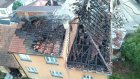 Požár střechy v Cetkovicích. Foto HZS JMK