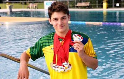 Plavec Milan Kučera přivezl z Olympiády mládeže sedm medailí
