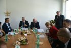 Návštěva premiéra a ministra zdravotnictví v boskovické nemocnici. Foto Jaroslav Oldřich