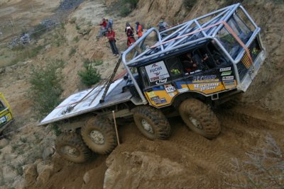 V pískovně u Kunštátu se o víkendu jede mistrovství v Truck Trialu