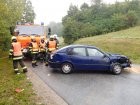 Dopravní nehoda ve Sloupě. Foto SDH Jedovnice