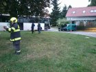 Auto v Bukovině narazilo do autobusu a začalo hořet. Foto HZS JMK