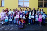 Prvňáčky ve Žďárné přivítali první den ve škole Mach a Šebestová
