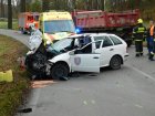 Nehoda u Jedovnic. Foto SDH Jedovnice