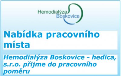 Nabídka pracovního místa Hemodialýza Boskovice