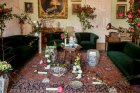Komnaty zámku zdobí kvetoucí kamélie společně s vzácným porcelánem. Foto archiv NPÚ