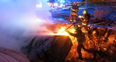 Blanenský hasič dostal ocenění za záchranu muže z hořícího auta