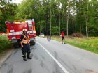 Nehoda u Bukovinky. Foto SDH Jedovnice