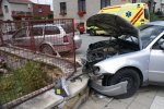 OBRAZEM: V Boskovicích bourala dvě auta, jeden člověk se zranil